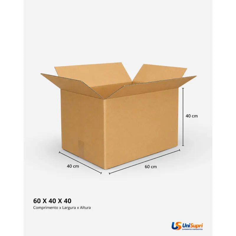 Caixa de Papelão Maleta 60x40x40 Mudança Grande Embalagem