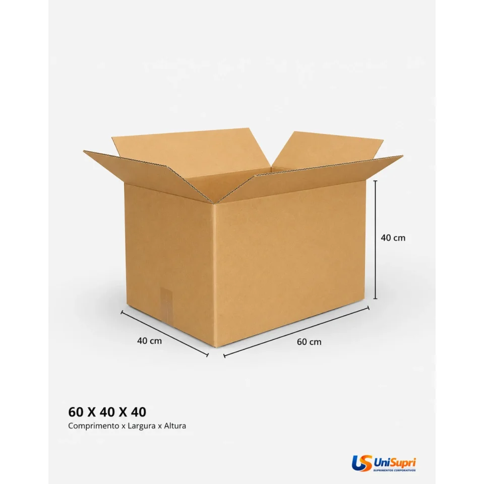 Caixa de Papelão Maleta 60x40x40 Mudança Grande Embalagem