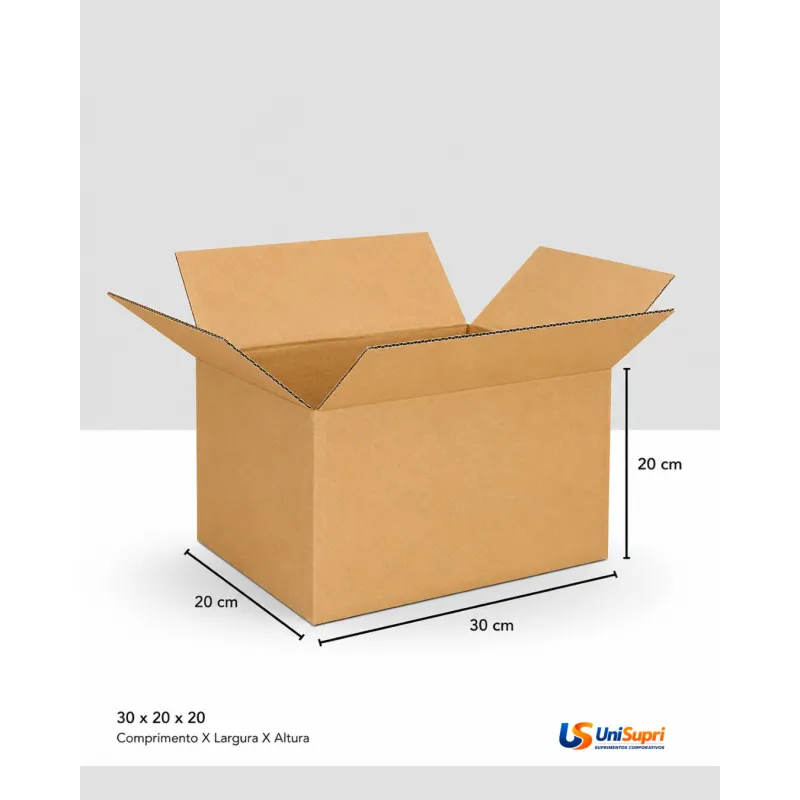 Caixa de Papelão Tipo Maleta 30x20x20 cm para Envio e E-commerce