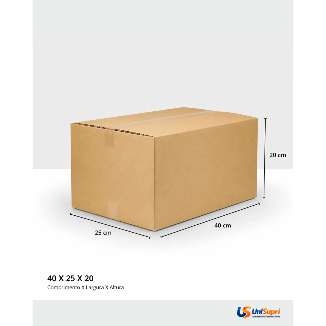 Caixa de Papelão Tipo Maleta 40x25x20 cm para Envio e E-commerce