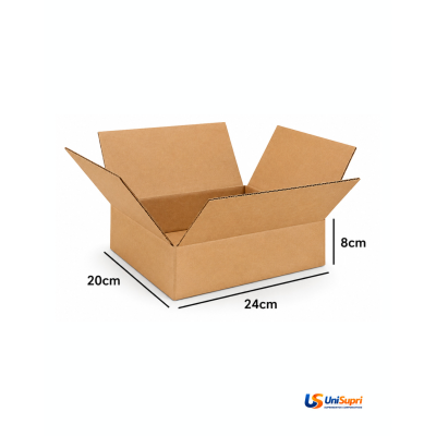 Caixa de Papelão 24x20x8 cm Tipo Maleta para Envio E-commerce