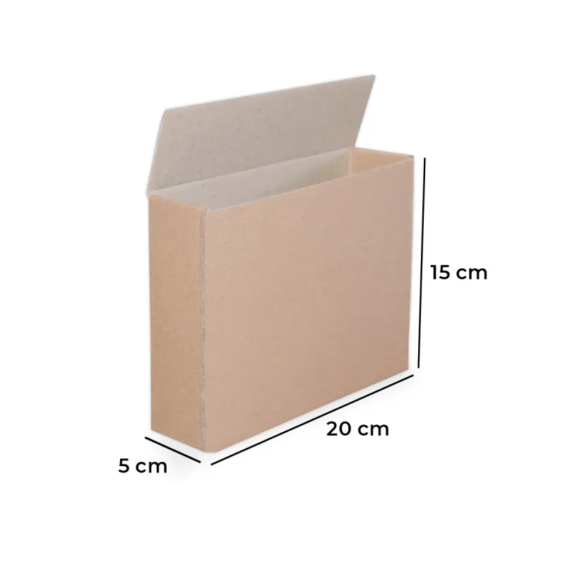 Caixa de Papelão Tipo Econômica 20x15x5 cm Ideal para Mercado Envios e E-commerce