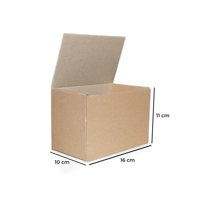 Caixa de Papelão Tipo Econômica 16x11x10 cm  Ideal para Mercado Envios e E-commerce