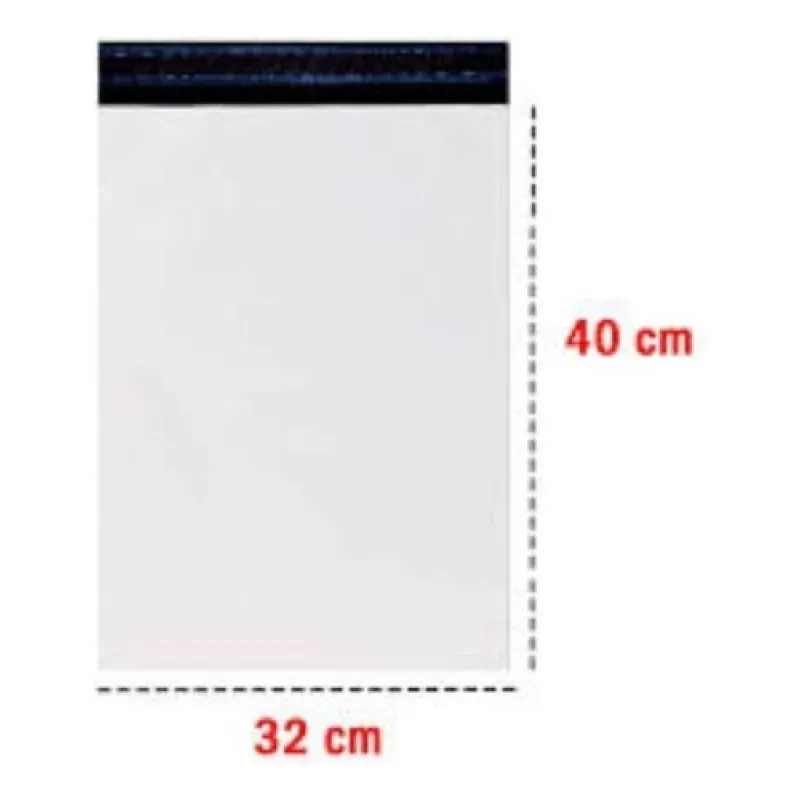 Envelope de Segurança Branco Liso 32x40 cm — Ideal para E-commerce