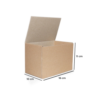 Caixa de Papelão Tipo Econômica 16x11x10 cm  Ideal para Mercado Envios e E-commerce