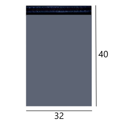Envelope de Segurança Preto Liso 32x40 cm — Ideal para E-commerce