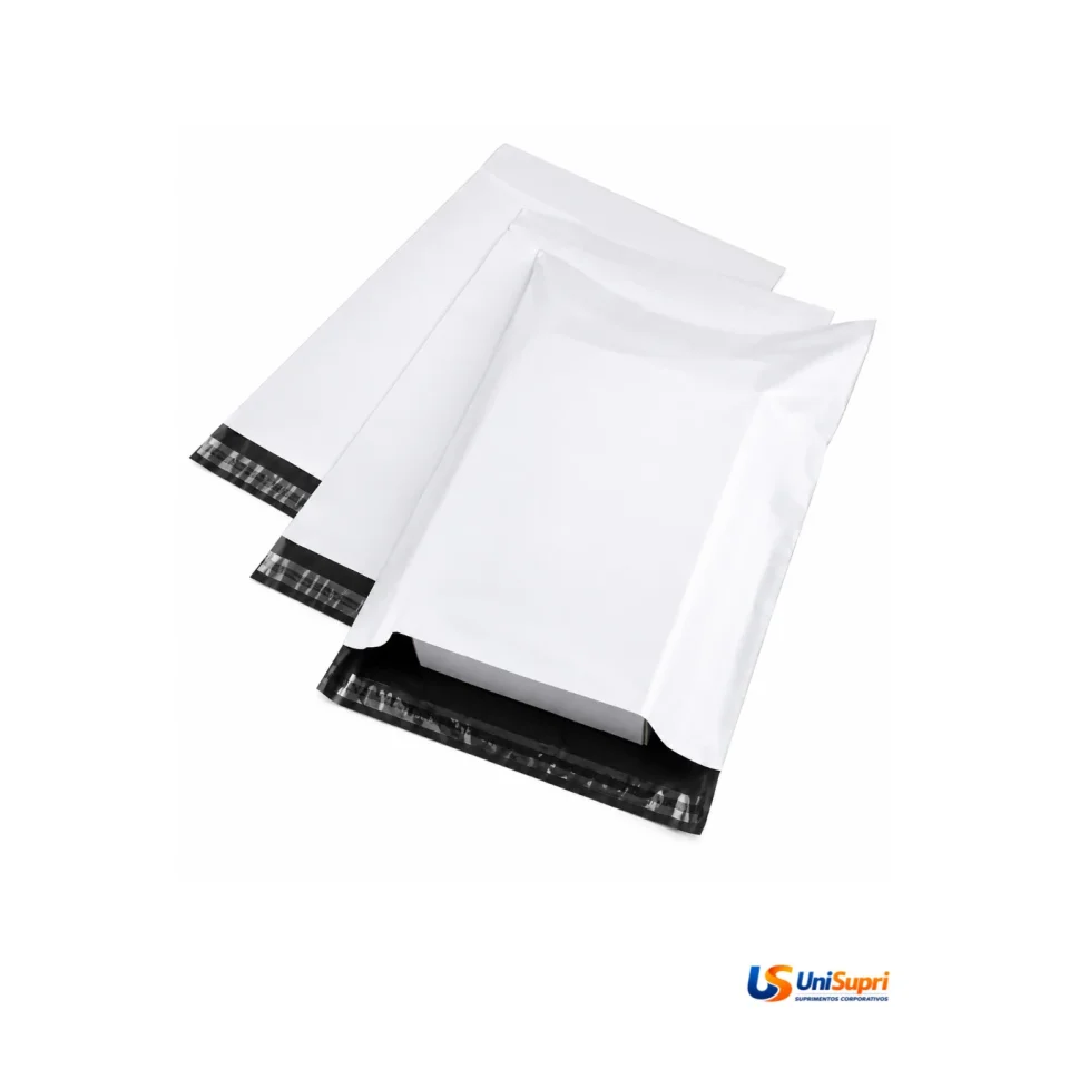 Envelope de Segurança Branco Liso 15x25 cm — Ideal para E-commerce