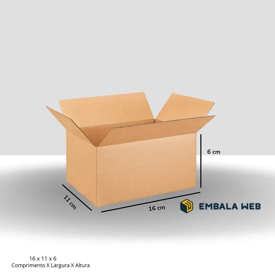 Caixa de Papelão Tipo Maleta 16x11x6 cm
